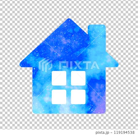 マーブルな星空｜家アイコン 119194538