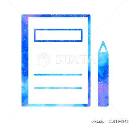 マーブルな星空|ペンとノート マーブルな星空|ペンとノート 119194545