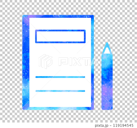 マーブルな星空|ペンとノート マーブルな星空|ペンとノート 119194545