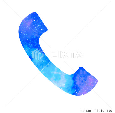 マーブルな星空|電話アイコン マーブルな星空|電話アイコン 119194550