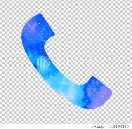 マーブルな星空|電話アイコン マーブルな星空|電話アイコン 119194550