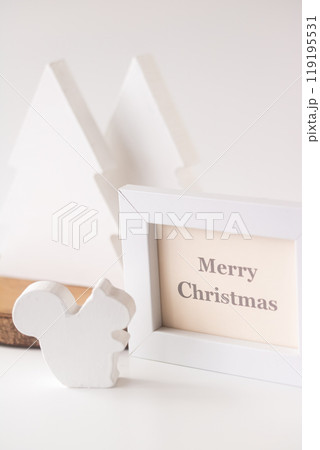 可愛い動物のホワイトクリスマス 119195531