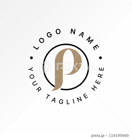 Logo design graphic concept creative abstract premium vector stock initial P serif font swoosh on line circle. Related to monogram typography branding Logo design graphic concept creative abstract premium vector stock initial P serif font swoosh on line circle. Related to monogram typography branding 119195600