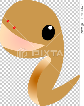 Cute snake (snake) illustration - Transparent image Cute snake (snake) illustration - Transparent image 119196623