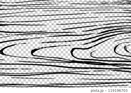 筆タッチの木目のモノクロ線画背景イラスト 119196703