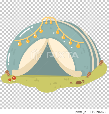 Camping tent outdoor illustration 119196879