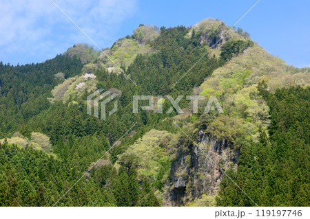 大仁田ダムから望む三ッ岩岳 大仁田ダムから望む三ッ岩岳 119197746