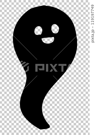 おばけの版画風ベクターイラスト 119197749