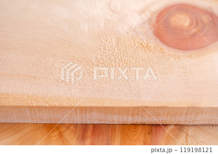 けばだつヒノキ板材　節あり 119198121