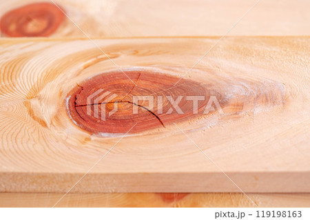 ひのき板の大きな節 ひのき板の大きな節 119198163