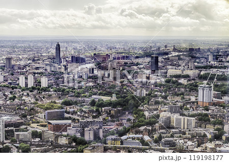 Aerial view of London, UK 119198177