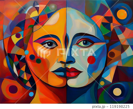 Human face profile demonstrating cognitive psychology or psychotherapy concept, mental health, brain problem, and bipolar personality disorder Human face profile demonstrating cognitive psychology or psychotherapy concept, mental health, brain problem, and bipolar personality disorder 119198225