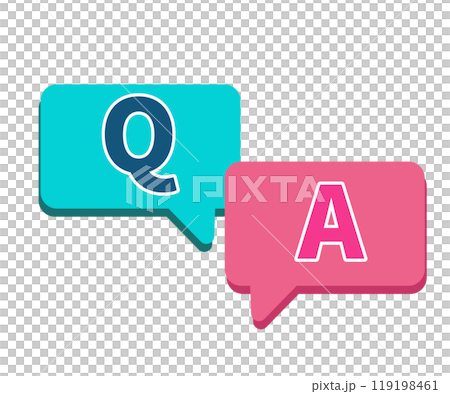 Q&A。ベクターイラスト	 119198461