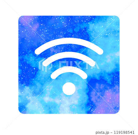 マーブルな星空｜Wi-Fiアイコン 119198541