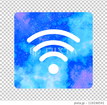 マーブルな星空｜Wi-Fiアイコン 119198541