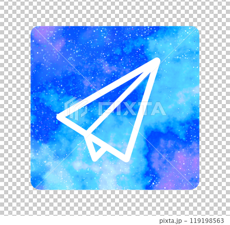Marble starry sky | Paper plane icon Marble starry sky | Paper plane icon 119198563