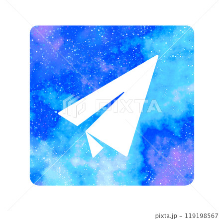 マーブルな星空｜紙飛行機アイコン 119198567