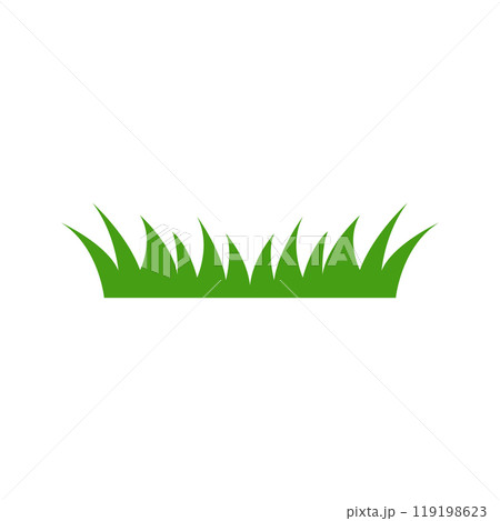 Grass icon logo design template isolated illustration 119198623