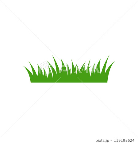 Grass icon logo design template isolated illustration 119198624