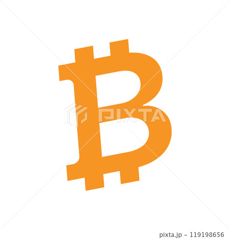 Bitcoin icon logo design template isolated illustration Bitcoin icon logo design template isolated illustration 119198656