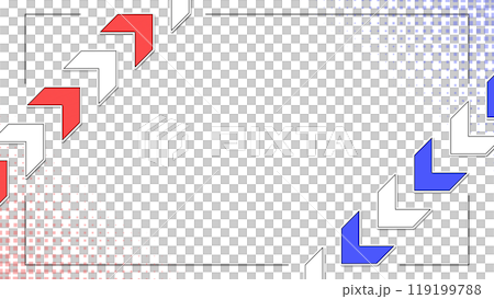 Illustration of arrows flowing left and right on a white background Illustration of arrows flowing left and right on a white background 119199788