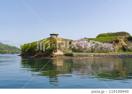 瀬戸内しまなみ海道の能島 村上海賊の居城跡 瀬戸内しまなみ海道の能島 村上海賊の居城跡 119199940