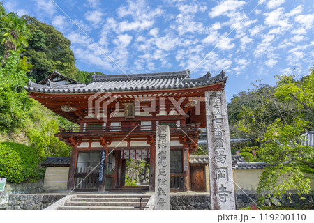 秋の奈良　岡寺（龍蓋寺）　仁王門 119200110