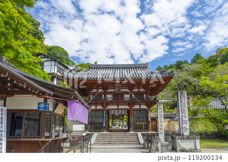 秋の奈良　岡寺（龍蓋寺）　仁王門 119200134