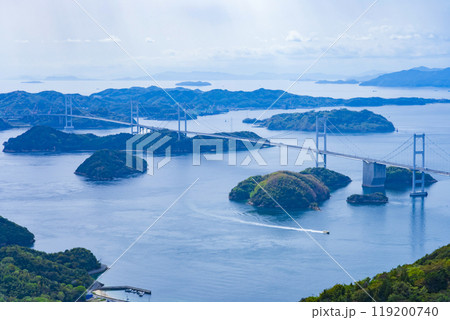 亀老山展望台から望む瀬戸内しまなみ海道 119200740