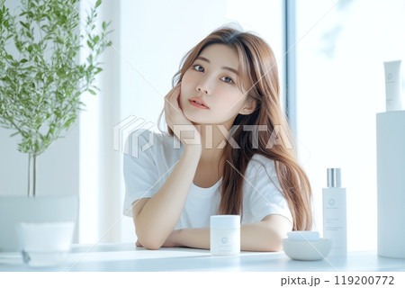 美容モデルイメージ・女性「AI生成画像」 119200772