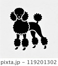 プードルのシルエット 119201302