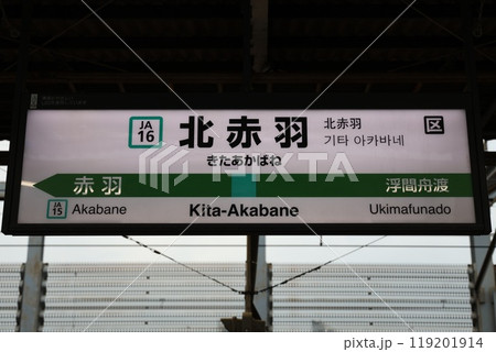 北赤羽駅駅名標 119201914