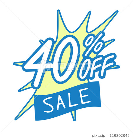 40％OFF　コミック風吹き出しイラスト素材 119202043