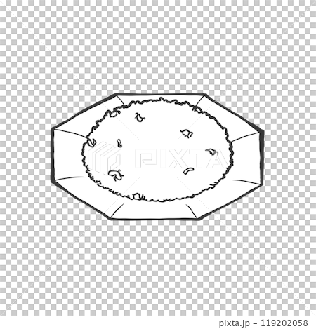 手寫毛筆繪畫風格炒飯插畫 119202058