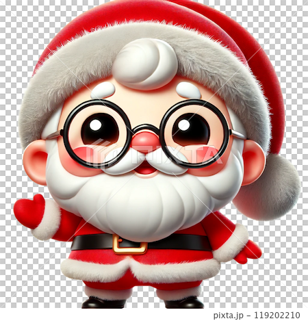 穿著聖誕老人服裝的微笑男孩 119202210