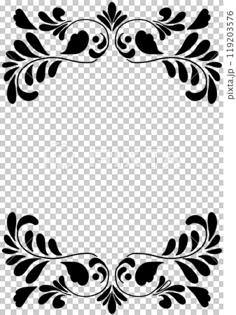 Stylish antique silhouette frame Stylish antique silhouette frame 119203576