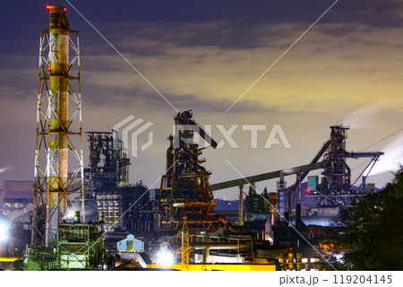 呉製鉄所の工場夜景 呉製鉄所の工場夜景 119204145