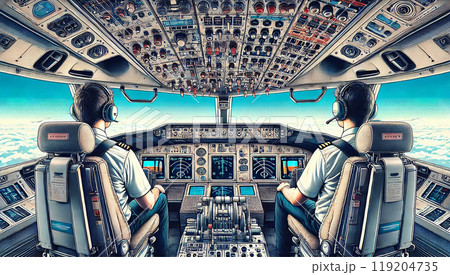 飛行機 コクピット 飛行機 コクピット 119204735