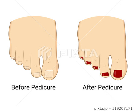 Pedicure, nail care, beauty treatment, and foot care. 119207171