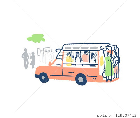 タイの乗り合いバス・ソンテウ 119207413