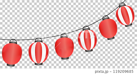 Summer festival lantern illustration frame Summer festival lantern illustration frame 119209685