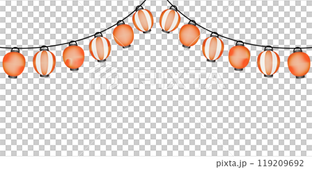 夏季節日燈籠插畫框架 119209692