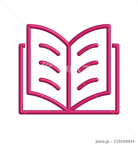 Illustration Vector graphic of book icon template 119209934