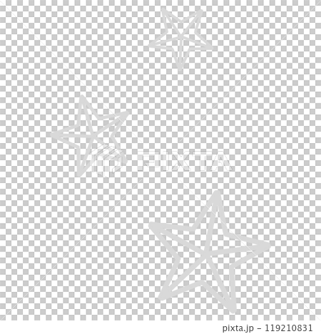 霧面銀色星星的可愛插畫 119210831