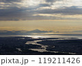 岩国城から見る錦川と瀬戸内海 119211426