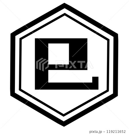 黒い亀甲に巳の文字 黒い亀甲に巳の文字 119211652