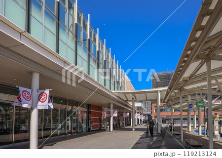 May 16 2024 south of exit at Oita Station plaza, japan 119213124