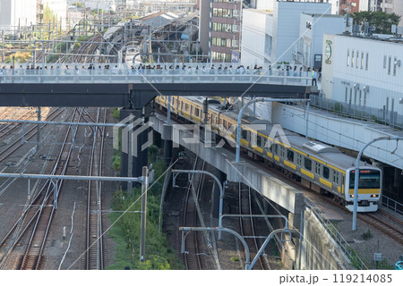 代々木駅から新宿駅に向かう総武線 119214085