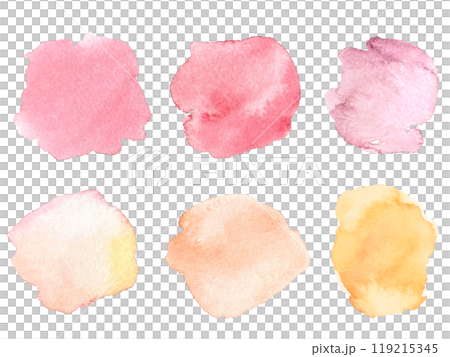 A set of colorful and cute watercolor frame illustrations A set of colorful and cute watercolor frame illustrations 119215345