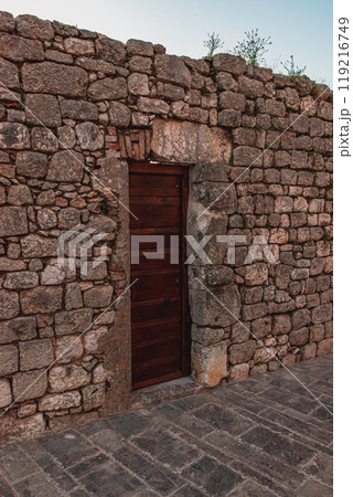Krk Croatia 28.06.24The door in the old fortress wall of the city Krk Croatia 28.06.24The door in the old fortress wall of the city 119216749